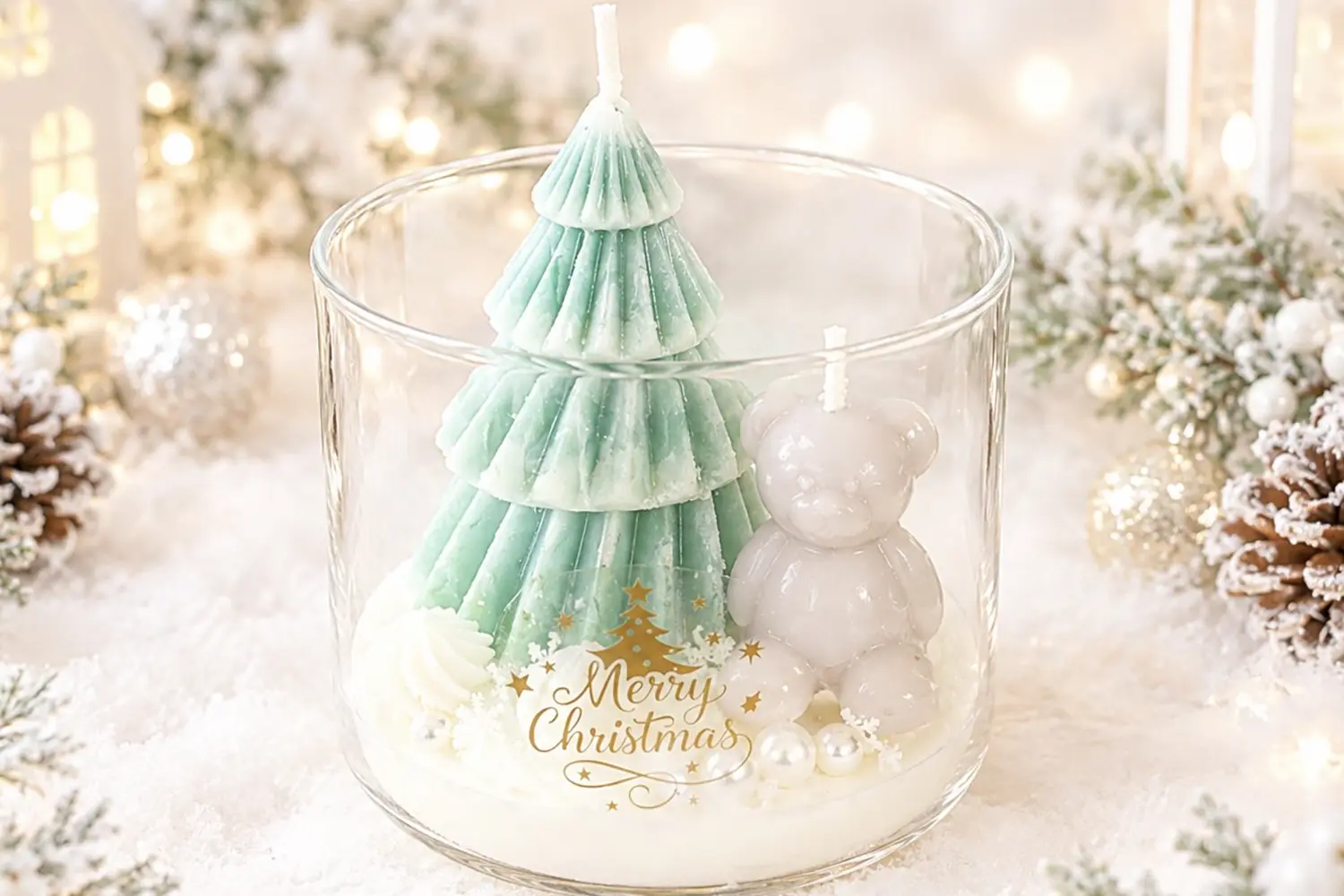 White Xmasキャンドル
