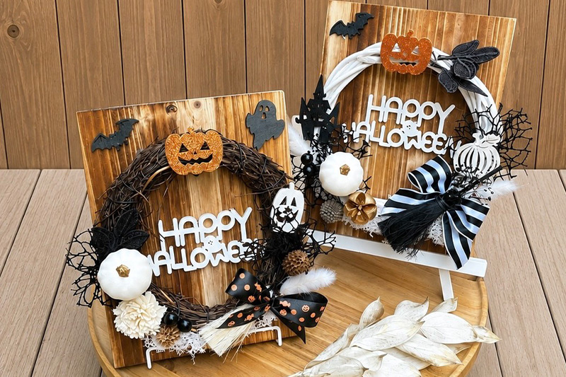 森のハロウィンリース 